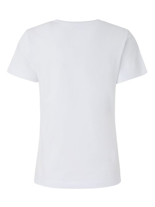 T-shirt con logo in cotone bianco PINKO | 100355 A2HNZ04